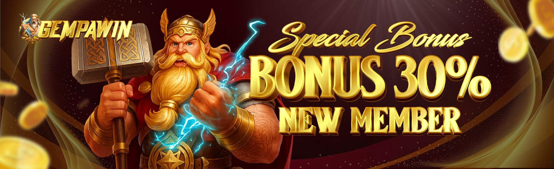 GEMPAWIN Bonus New Member 30%